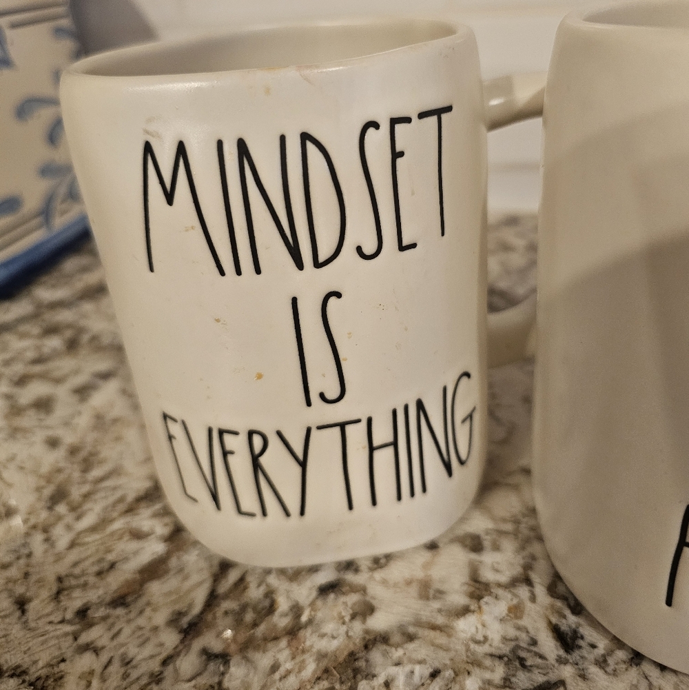 Rae Dunn Motivational Set "Keep Your Head Up "Stregth" "Mindset Is Everything" - Picture 3 of 5